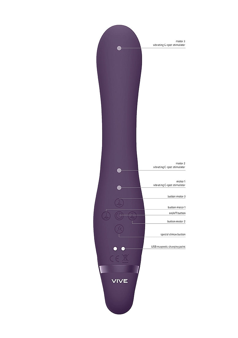 Vive Suki Vibrating Strapless Strap On Sex Toys Strap On Sextoys
