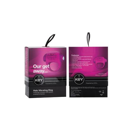 Key by Jopen Halo Male Vibrating Cock Ring - Cock Rings