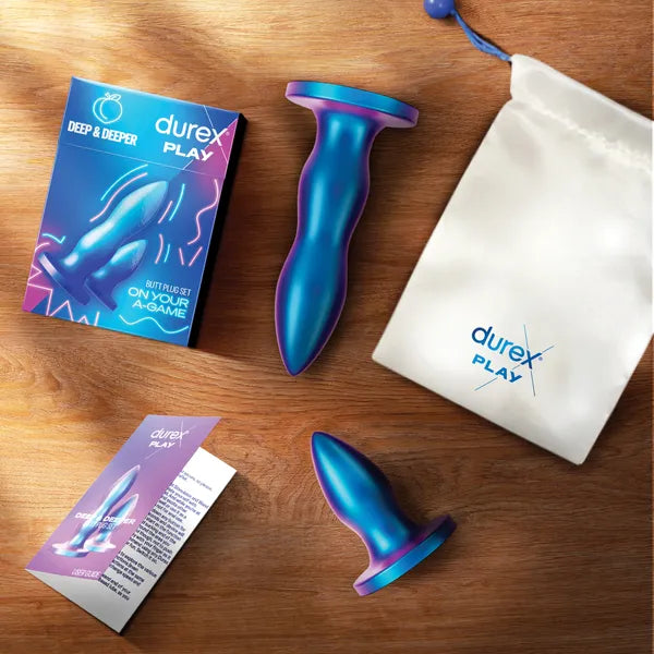 Durex Play Deep & Deeper Silicone Anal Plug Set Butt Plugs