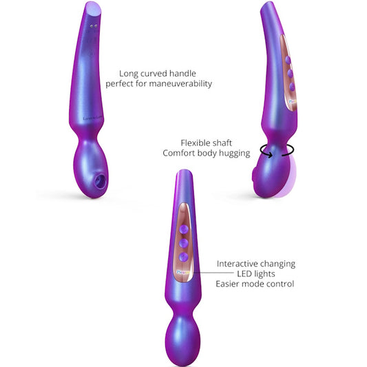 LOVE TO LOVE Pleaser Flapping Design Body Wand Purple Body Wands