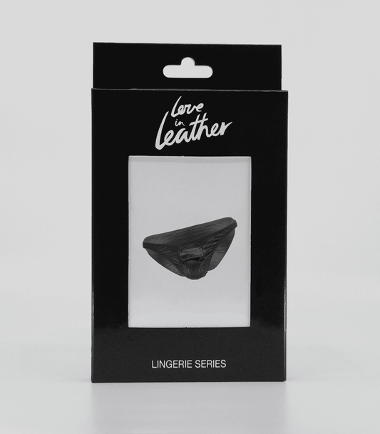 Love In Leather Mens Wet Look Front Pocket Underwear His Fetish