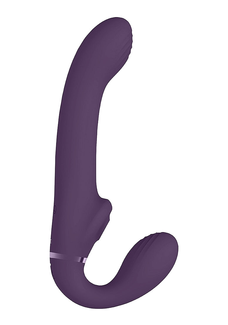 Vive Ai Dual Vibrating & Air Wave Tickler Strapless Strap On Strap On Sextoys
