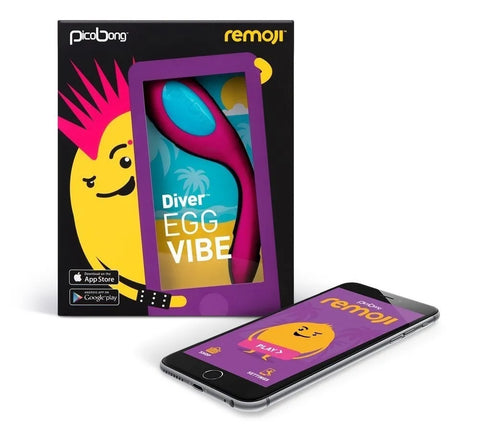Lelo PicoBong Remoji DIVER App Controlled Egg Vibrator - Luxury Sex Toys