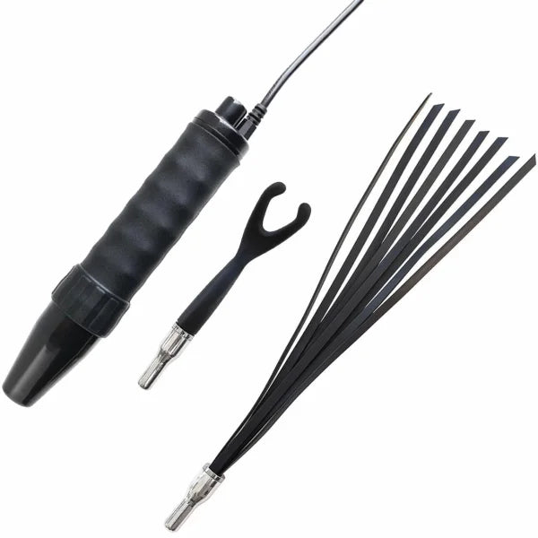 The Stockroom KinkLab Obsidian Neon Wand 3 Piece E Stimulation Intensity Kit Electro Sex