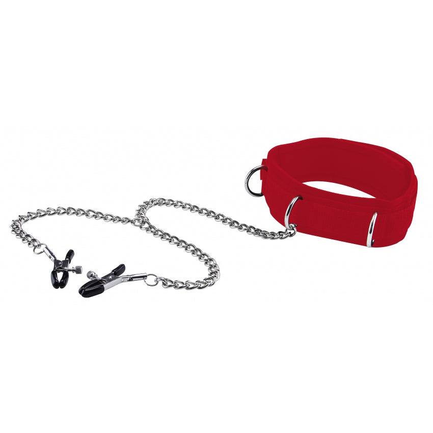Shots Toys Adjustable and Comfortable Velcro Collar - Collars and Leads