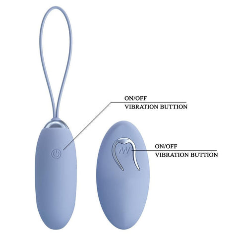 Party Up IVAN Rechargeable Vibrating Egg with Remote - Love Eggs and Kegel Exercisers