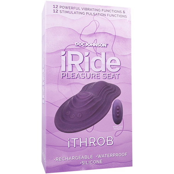 Doc Johnson iRide Pleasure Seat Throb Grinder With Remote Remote Control Vibrators