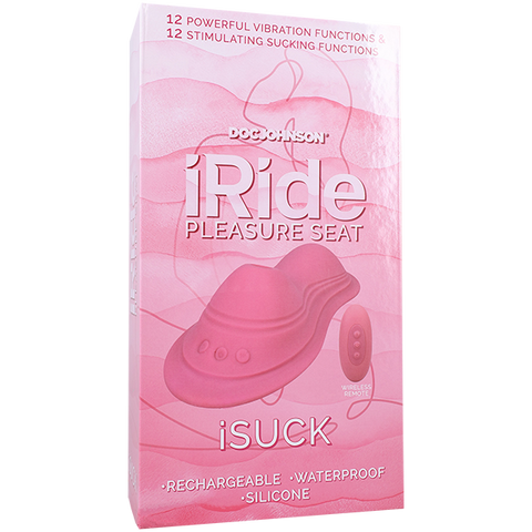 Doc Johnson iRide Pleasure Seat Suck Grinder With Remote - Remote Control Vibrators