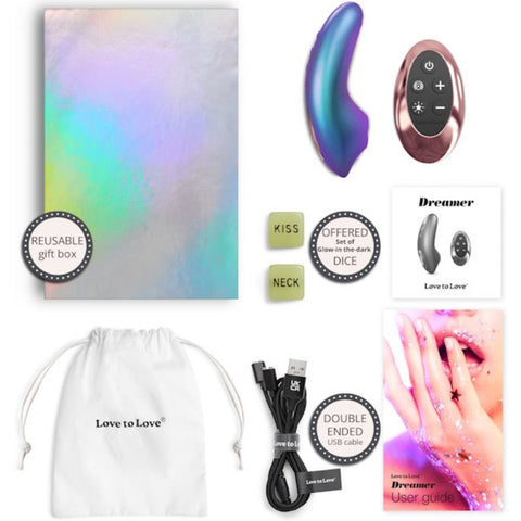 LOVE TO LOVE Dreamer Multi Function Clitoral Stimulator - Clit Ticklers and Pulsators