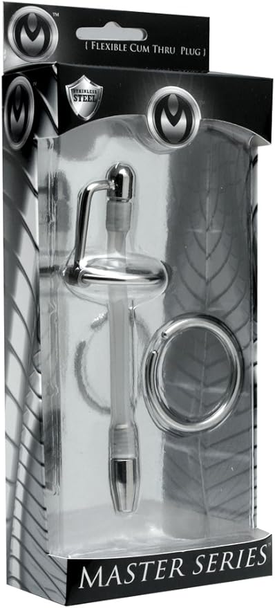 Master Series Inertia Flexible Cum Thru Penis Plug Penis Plugs