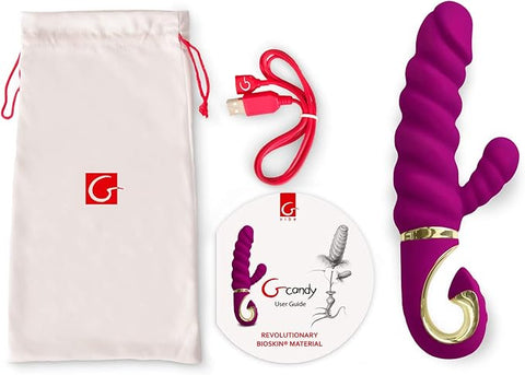 Gvibe Gcandy Rabbit Vibrator Raspberry - Rabbit Vibrators