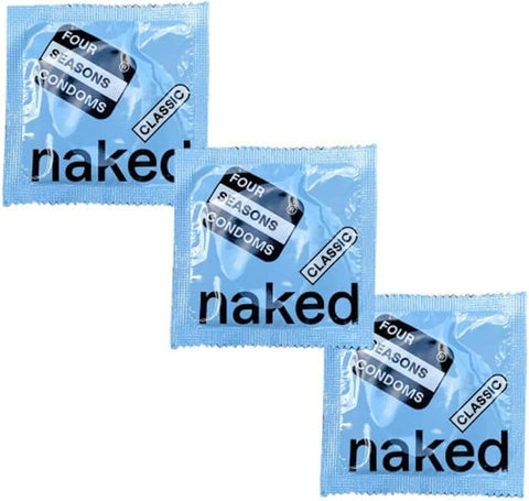 Four Seasons Naked Classic Condoms Bulk Box of 144 - Condoms