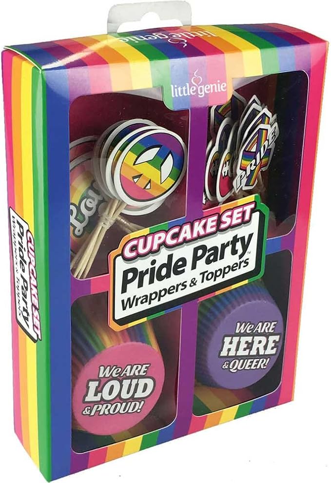 Little Genie Productions Adult Pride Party Cup Cake Set Party Gifts and Novelties