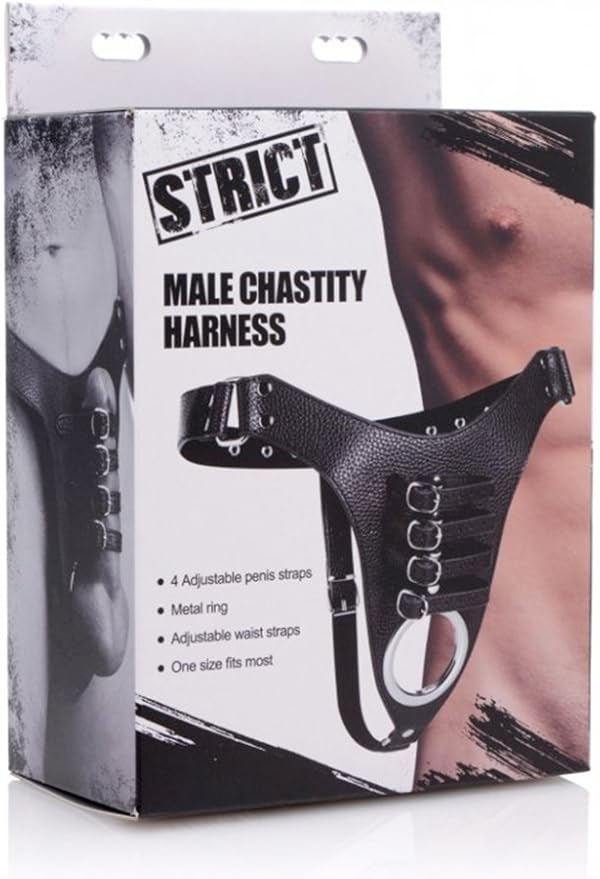 Strict Male Chastity Harness Male Chastity