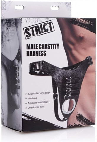 Strict Male Chastity Harness - Male Chastity