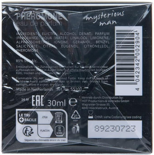 Hot Production Hot Pheromone London Mysterious Man Sex Pheromone Cologne for Men 30ml - Sex Pheromones and Perfumes