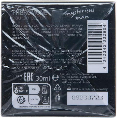 Hot Production Hot Pheromone London Mysterious Man Sex Pheromone Cologne for Men 30ml - Sex Pheromones and Perfumes
