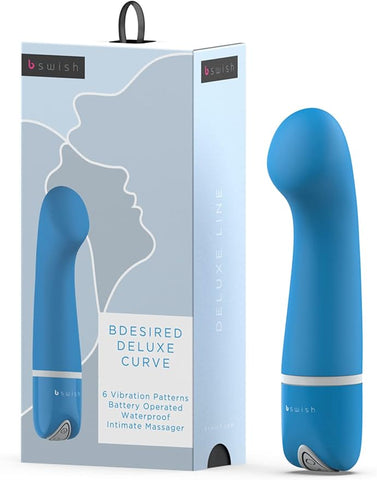 B Swish Bdesired Deluxe Curve G Spot Vibrator Blue Lagoon - G-Spot Vibrators