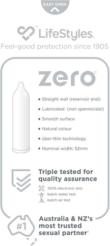 LifeStyles ZERO Condoms 40s - Condoms