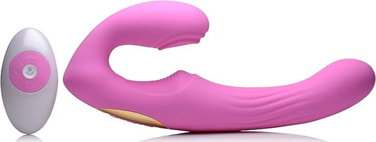 Strap U 15X U Pulse Strapless Strap On With Remote Pink Strap On Sextoys