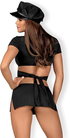 Obsessive Police Women Costume 4 Piece - Fancy Dress Ups