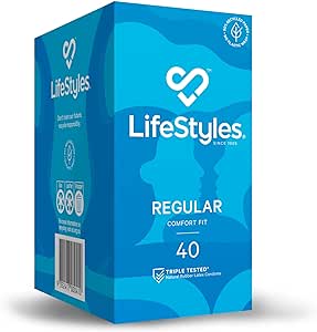 LifeStyles Healthcare Regular 40 Pack Condoms Condoms