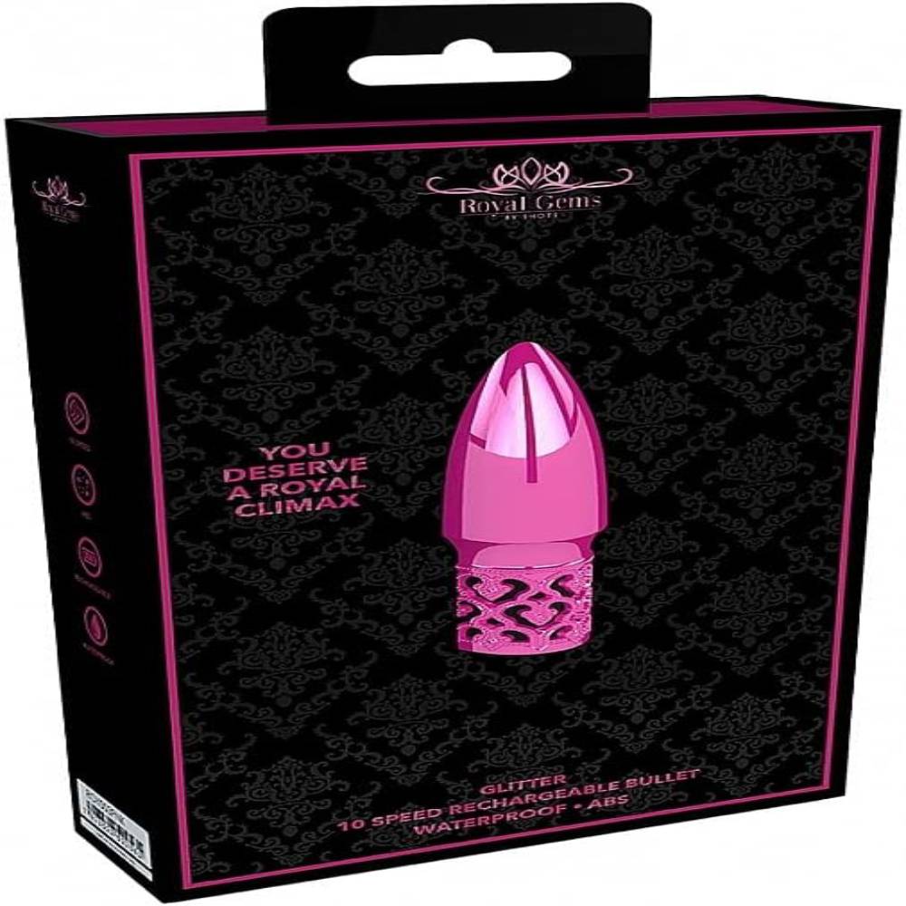 Shots Royal Gems Sparkle Rechargeable ABS Bullet Vibrator Bullet Vibrators