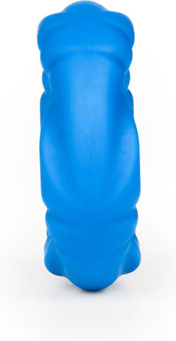 Lovetoy Pinnacle Pro Ridge Bump Stretcher Mens Cock Ring Blue - Stretchy Cock Rings