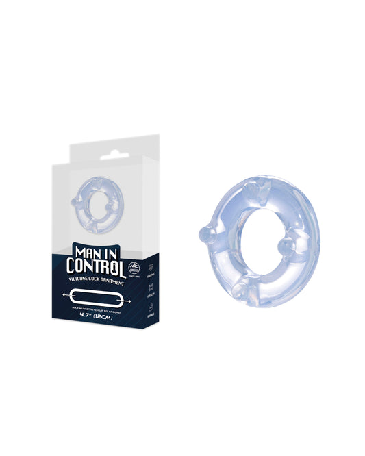 Oxballs Man In Control 12 cm Stretchy Silicone Cock Ring - Cock Rings