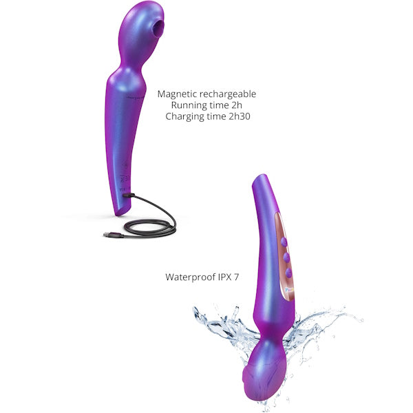 LOVE TO LOVE Pleaser Flapping Design Body Wand Purple Body Wands