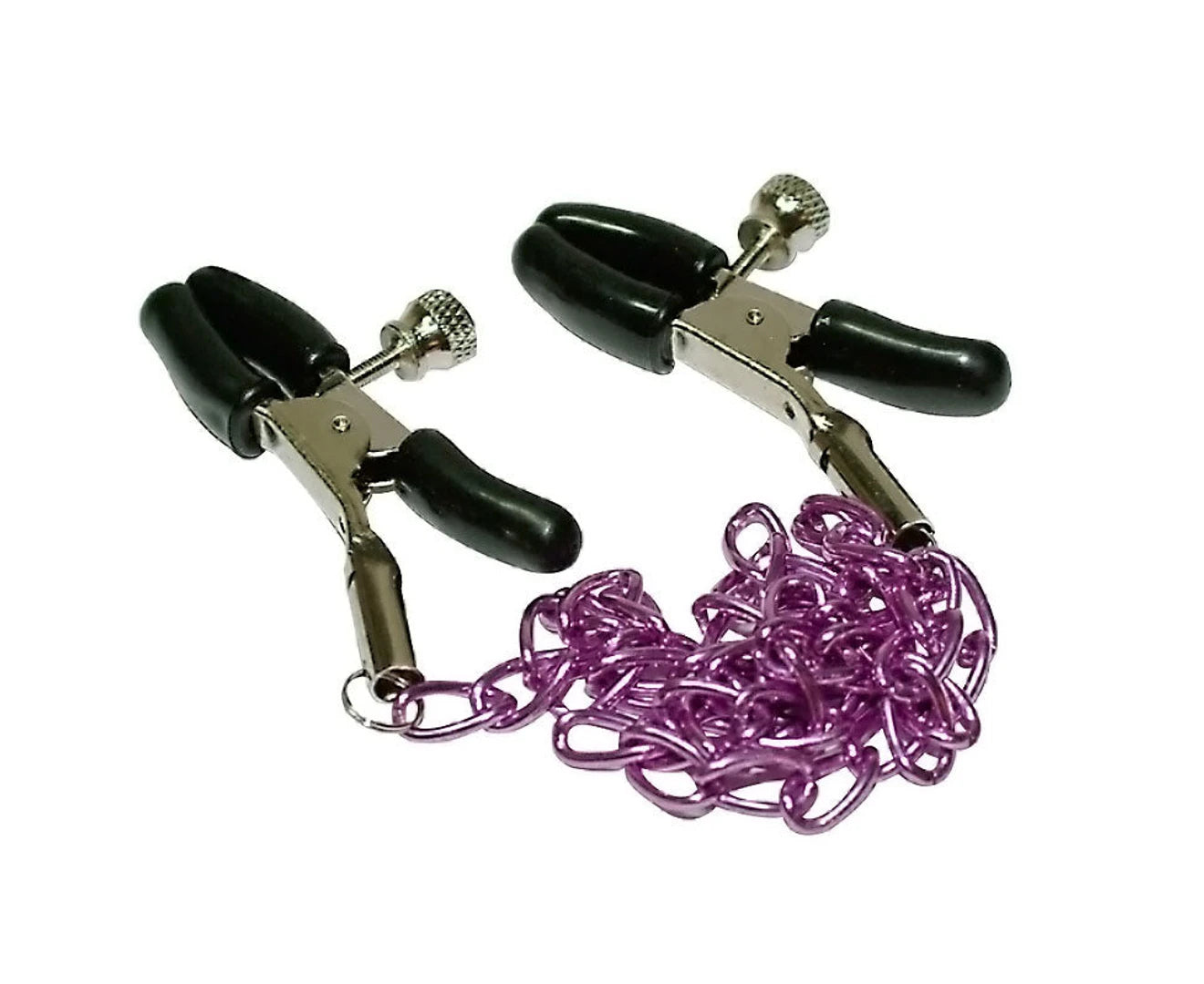 Seven Creations Metal Nipple Chain Nipple and Clit Clamps