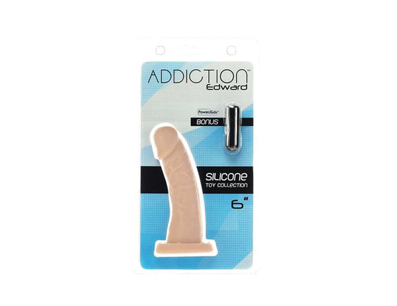 Addiction Edward Realistic Non Vibrating Dong 6 Inch Beige Realistic Dildos