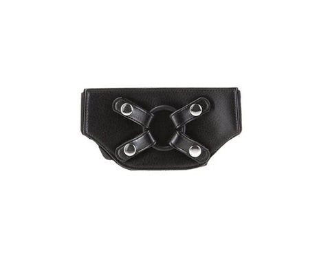Addiction Strap On Harness With Silicone O Rings Black - Strap On Sextoys