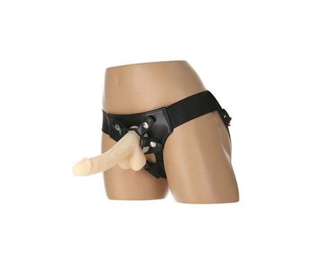 Addiction Strap On Harness With Silicone O Rings Black - Strap On Sextoys