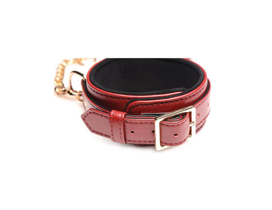 Master Series Bondage Play Sex Toy Set 6 Piece Burgundy - Bondage Kits