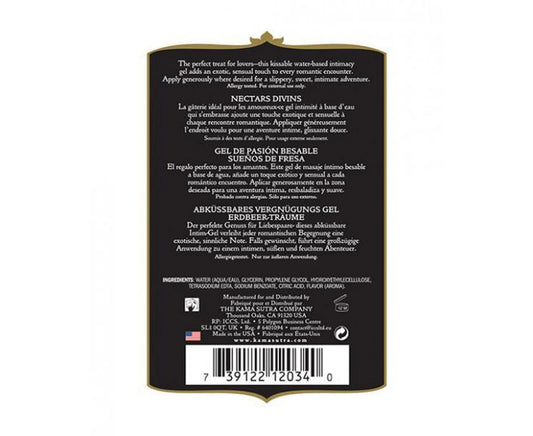 Kama Sutra Divine Nectars Strawberry Dreams Body Glide 150ml - Water Based Lubes