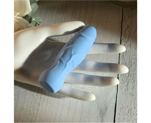Gender X LIL BUDDY Pocke Size Silicone Vibrator Light Blue - Mini & Slim Vibrators
