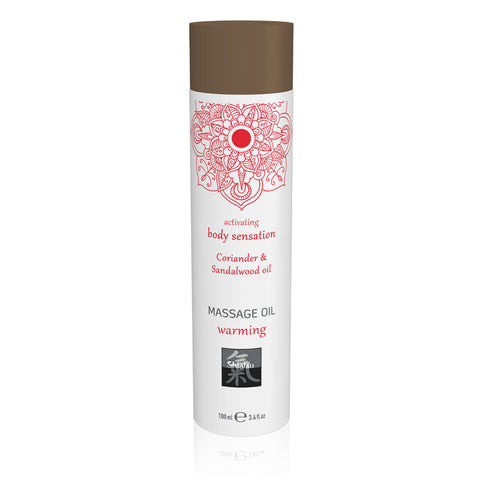Hot Production SHIATSU Coriander and Sandalwood Oil Scented Warming Massage Oil 100ml - Massage Oils and Lubricants