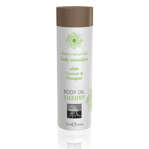 Hot Production SHIATSU Luxury Edible Body Massage Oil 75 ml - Massage Oils and Lubricants
