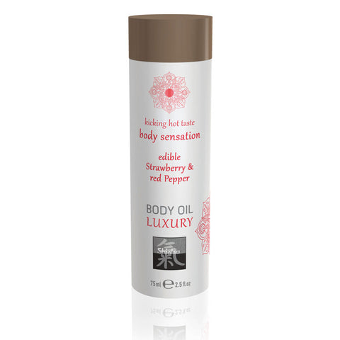 Hot Production SHIATSU Luxury Edible Body Massage Oil 75 ml - Massage Oils and Lubricants