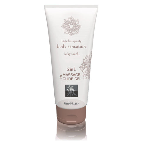 Hot Production SHIATSU 2 In 1 Massage and Glide Gel 200ml - Massage Oils and Lubricants