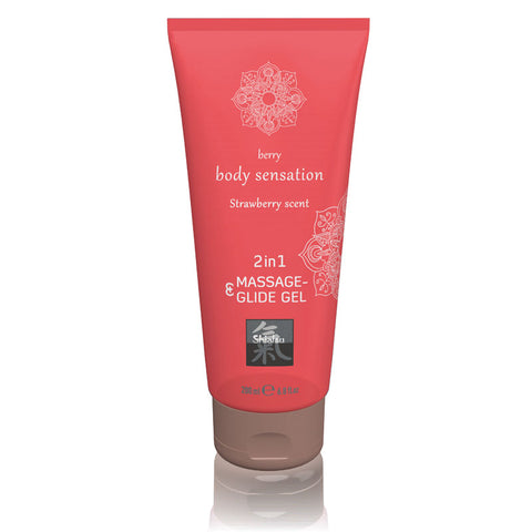 Hot Production SHIATSU 2 In 1 Massage and Glide Gel 200ml - Massage Oils and Lubricants