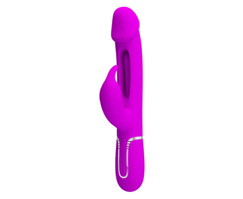 Pretty Love Kampas 3 in1 Multi Function Rechargeable Rabbit Vibrator - Rabbit Vibrators