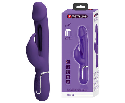 Pretty Love Kampas 3 in1 Multi Function Rechargeable Rabbit Vibrator - Rabbit Vibrators