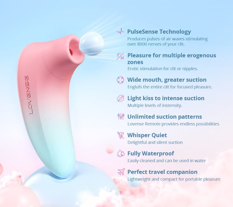 Lovense Tenera 2 Clitoral Suction Vibrator Clit Ticklers and Pulsators