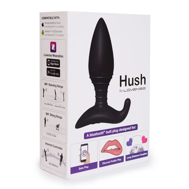 Lovense Hush Bluetooth Compatible Vibrating Anal Plug Remote Control Vibrators