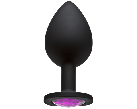 Doc Johnson Booty Bling Large Silicone Butt Plug - Clit Ticklers and Pulsators