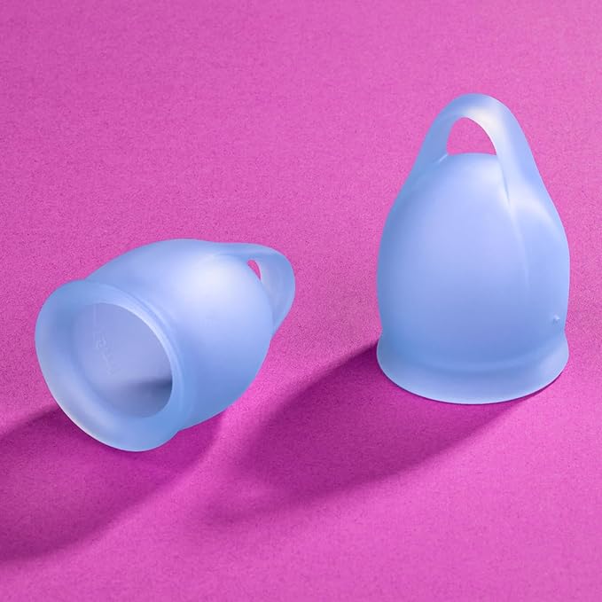 Satisfyer Feel Confident Silicone Menstrual Cups Set of 2 Dark Blue Menstrual Cups