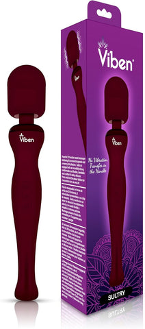 Viben Sultry Rechargeable Body Wand Massager Ruby - Body Wands