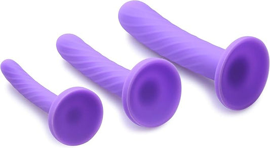 Strap U Tri Play Silicone Dildo Set 3 Piece - Realistic Dildos